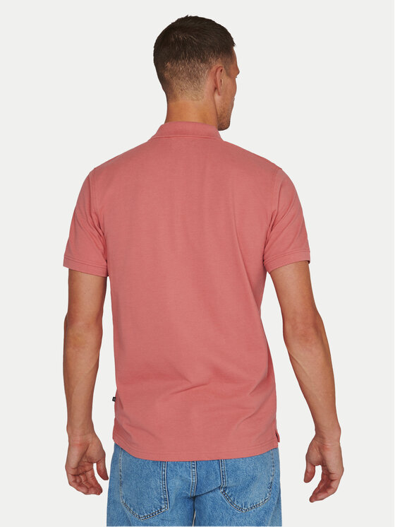 Matinique Matinique Тениска с яка и копчета 30206461 Коралов Regular Fit