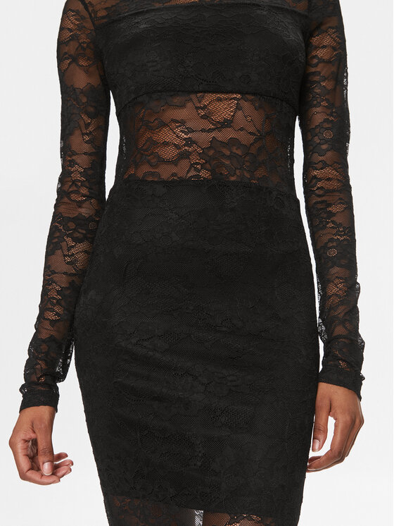 Imperial Imperial Kokteilinė suknelė ADMCGSP Juoda Slim Fit