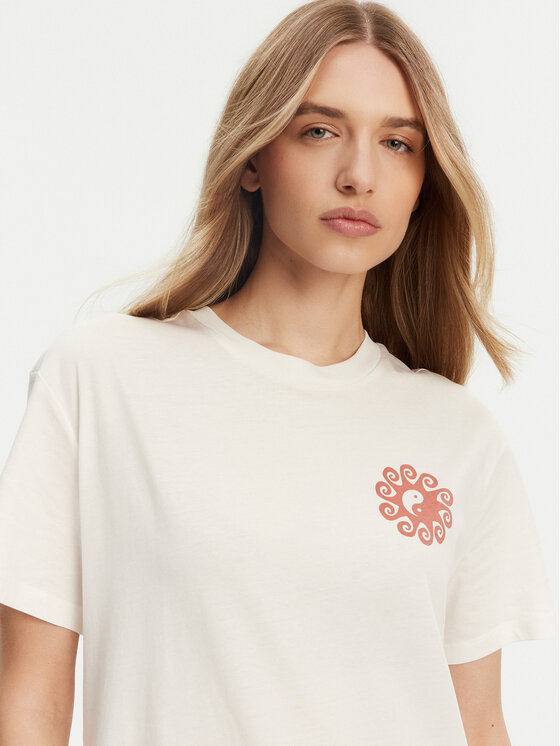 Billabong Billabong T-shirt EBJZT00432-SCS Bianco Regular Fit