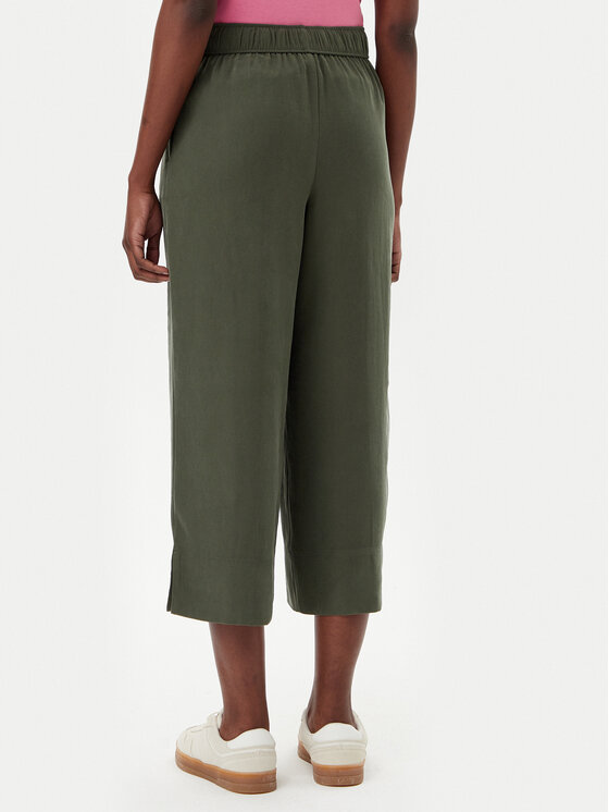 Tom Tailor Tom Tailor Culottes nohavice 1045438 Zelená Regular Fit