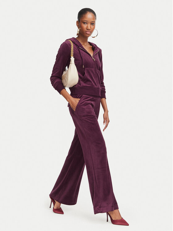 Juicy Couture Juicy Couture Spodnie dresowe Layla JCSEBJ001G Bordowy Regular Fit