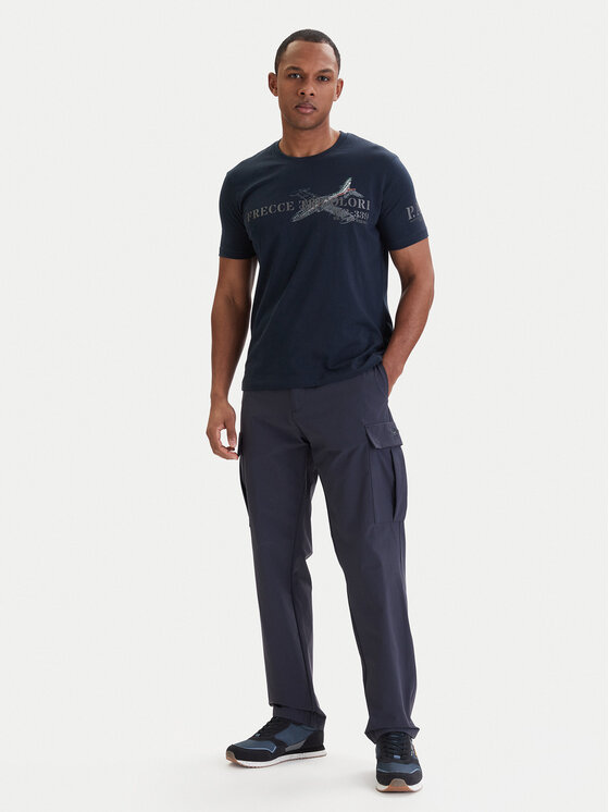Aeronautica Militare Aeronautica Militare Карго панталони 261PA1709UCT04291 Тъмносин Comfort Fit
