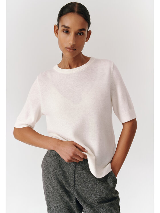 TATUUM TATUUM Sweter MERIO Kremowy Classic Fit