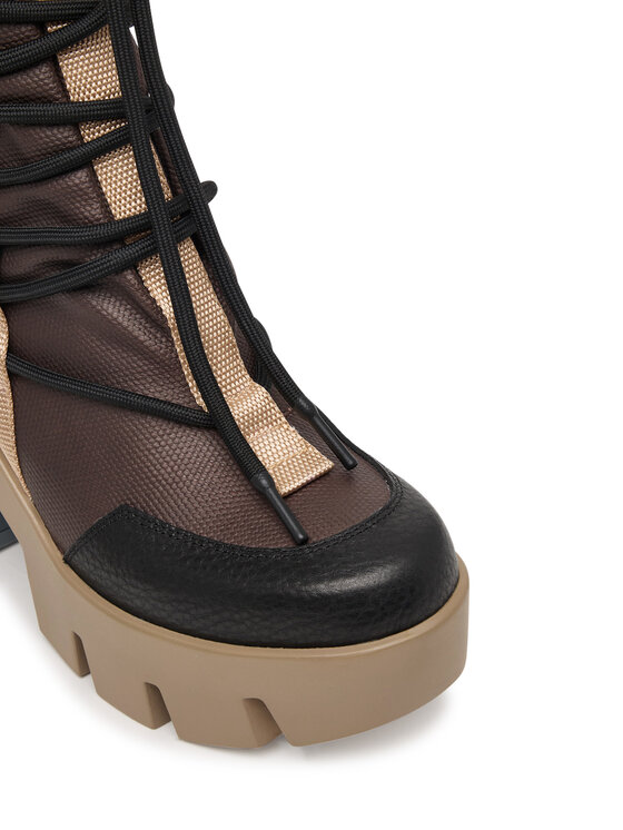 United Nude United Nude Kotníková obuv Grip Desert Mid 11035161165 Tmavě hnědá