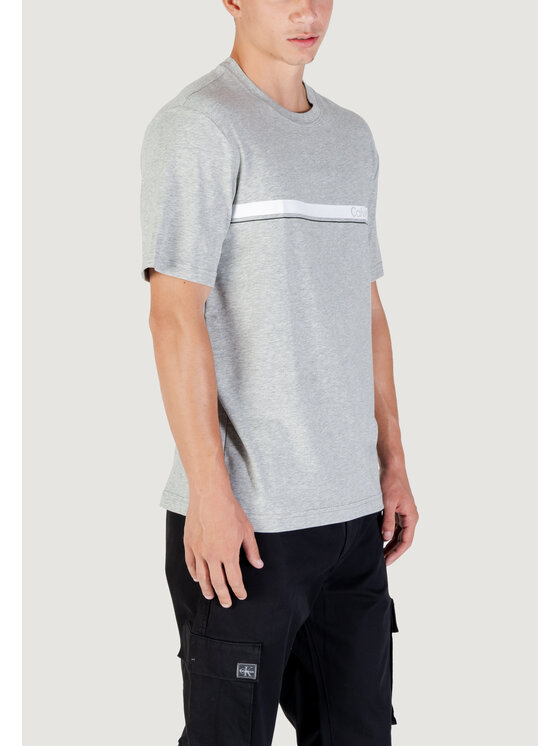 Calvin Klein Calvin Klein T-shirt LIFESTYLE SS TEE Grigio Bermuda Fit