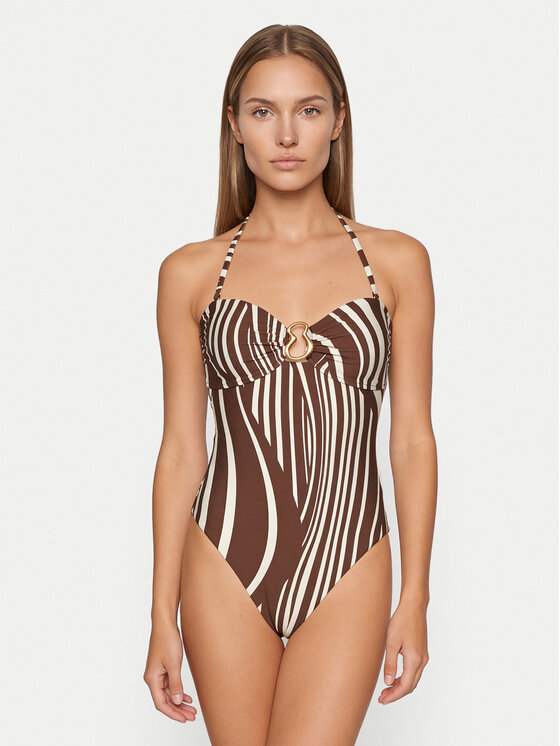 Seafolly Seafolly Μαγιό Coastline 11180-270 Καφέ