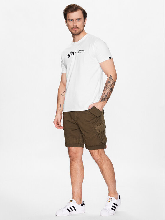 Alpha Industries Alpha Industries Póló szett Alpha Label 118534 Fehér Regular Fit