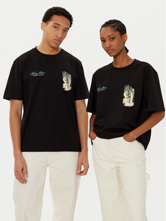 Filling Pieces Filling Pieces T-Shirt Unisex Gardener 7449985 Czarny Regular Fit