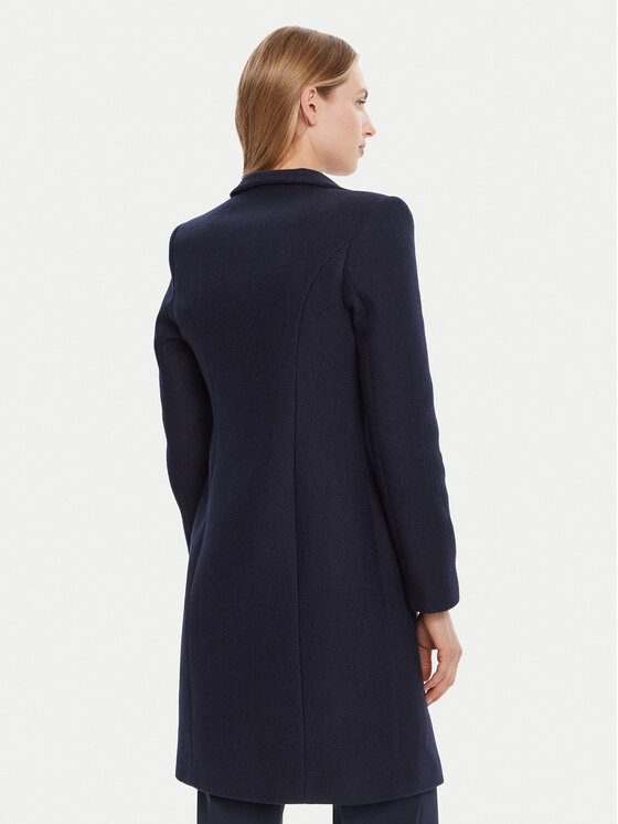 Rinascimento Rinascimento Cappotto di lana CFC0126218003 Blu scuro Regular Fit