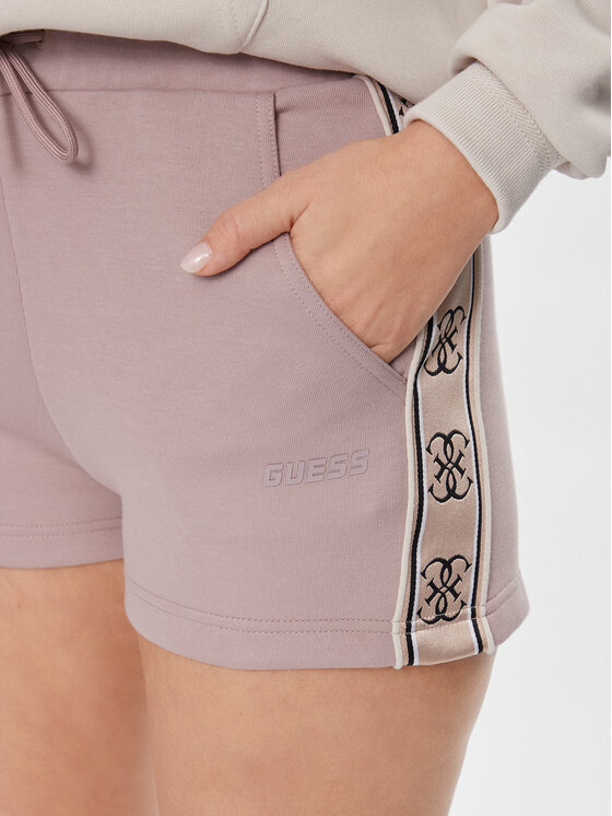 Guess Guess Pantaloni scurți sport Britney V3GD13 KB3P2 Bej Loose Fit