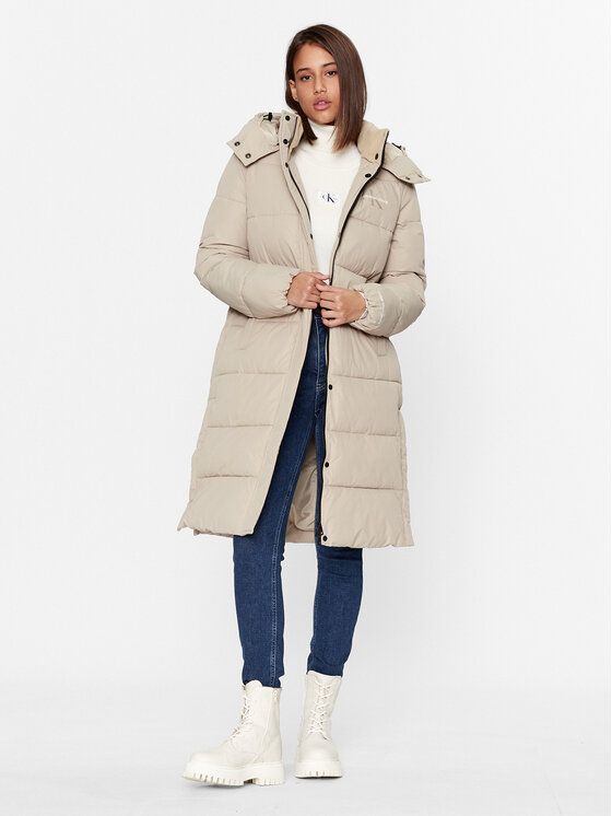 Long Fitted Jacket Winterjacke Ck Damen Winterjacke Ck Damen