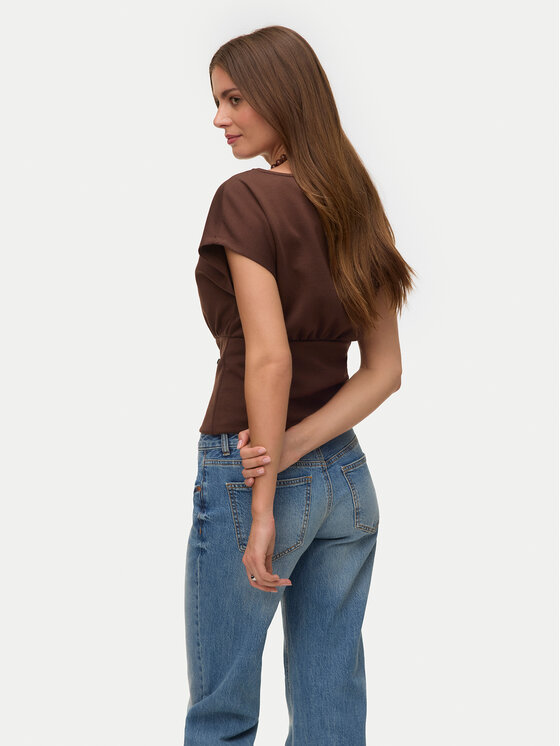 Vero Moda Vero Moda Särkpluus Smilla 10355466 Tumepruun Regular Fit
