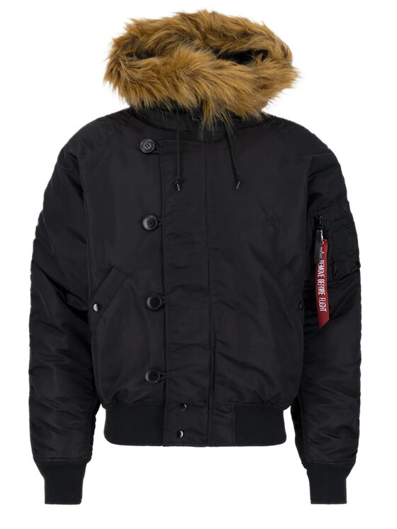 Alpha Industries Alpha Industries Kurtka zimowa AI.100105-03-XL Czarny Relaxed Fit
