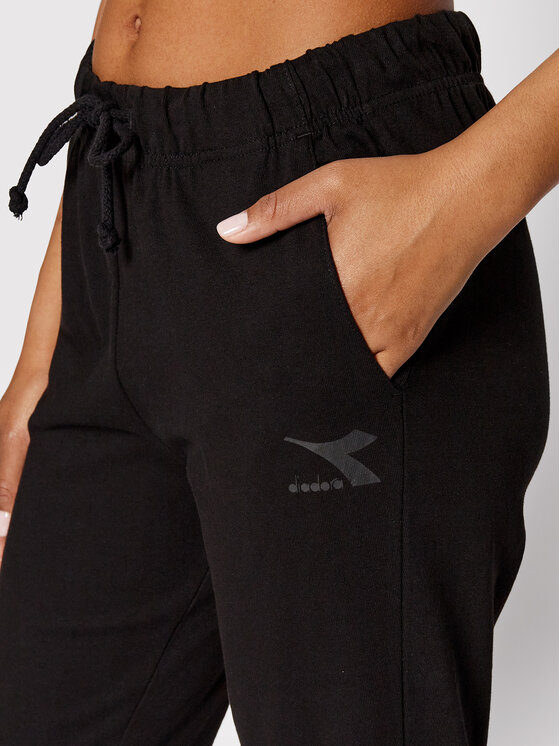 Diadora Diadora Παντελόνι φόρμας L.Cuff Core 102.178195 Μαύρο Regular Fit