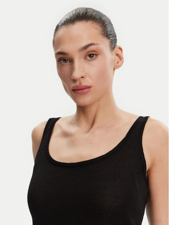 Guess Guess Top W5GR16 Z3E22 Czarny Regular Fit
