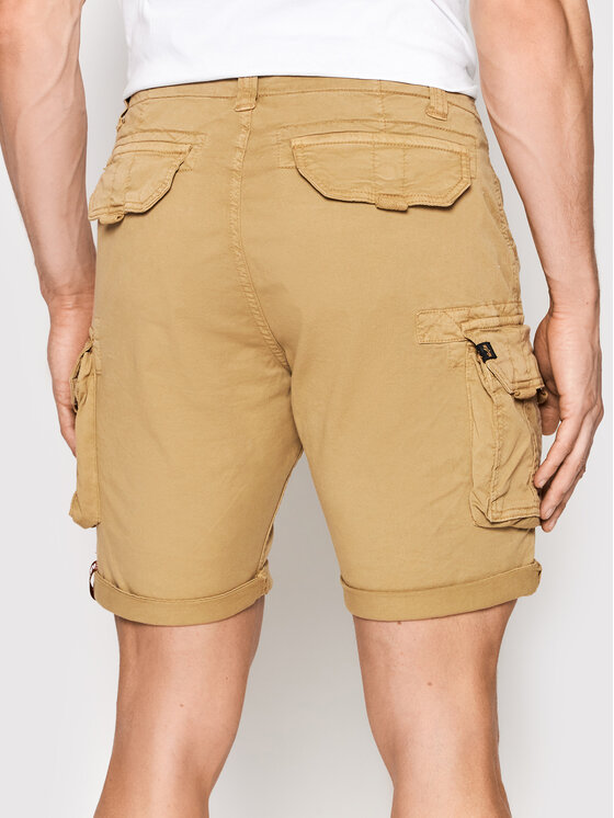 Alpha Industries Alpha Industries Bavlnené šortky Crew 176203 Béžová Regular Fit