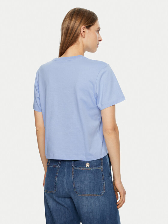 Guess Jeans Guess Jeans Tričko W5RI43 K8HM0 Modrá Regular Fit