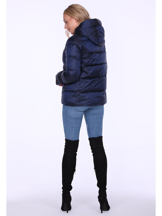 Perso Perso Kurtka damska BLH220043F Granatowy Regular Fit