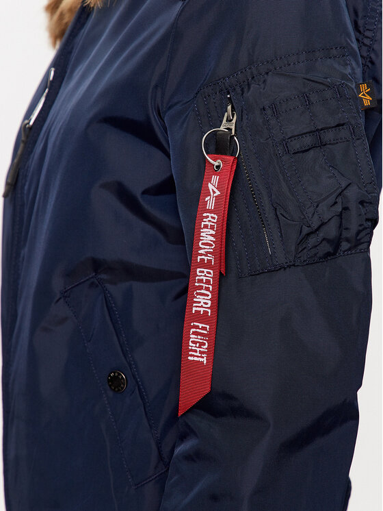 Alpha Industries Alpha Industries Kurtka bomber MA-1 141041 Niebieski Slim Fit