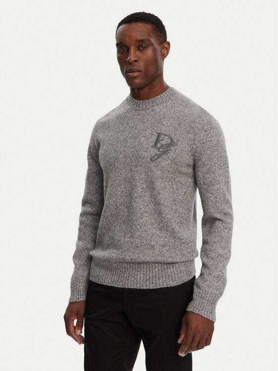Dolce&Gabbana Dolce&Gabbana Sweter GXX02Z JFMIM Szary Regular Fit