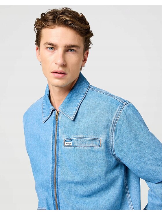 Wrangler Wrangler Giacca di jeans 112362738 Blu Regular Fit