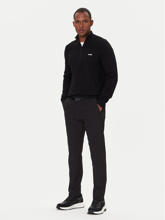 BOSS BOSS Светр Momentum-X QZ 50547898 Чорний Regular Fit