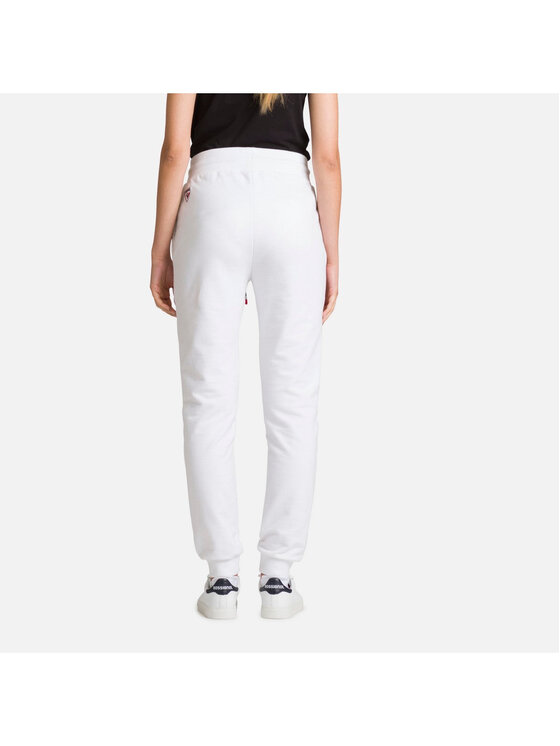 Rossignol Rossignol Spodnie dresowe W Logo Pant Fl Biały Regular Fit