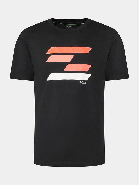 BOSS Boss T-särk 50513005 Must Regular Fit