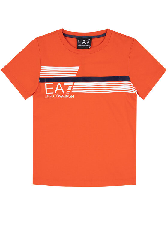 EA7 Emporio Armani EA7 Emporio Armani T-Shirt 3HBT54 BJ7CZ 1686 Oranžová Regular Fit