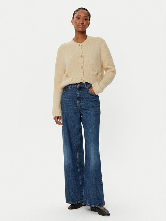 Tommy Hilfiger Tommy Hilfiger Kardigāns WW0WW44473 Bēšs Regular Fit