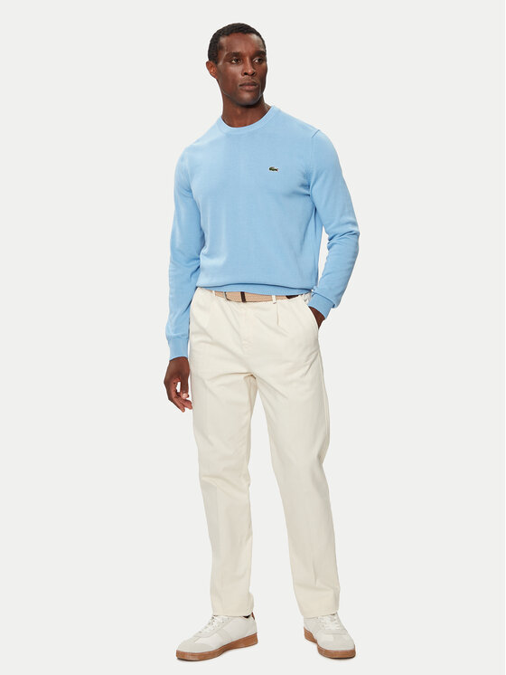 Lacoste Lacoste Pulover AH1985 Albastru celest Regular Fit