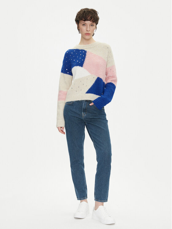 Pepe Jeans Pepe Jeans Sweter Nora PL702238 Kolorowy Loose Fit