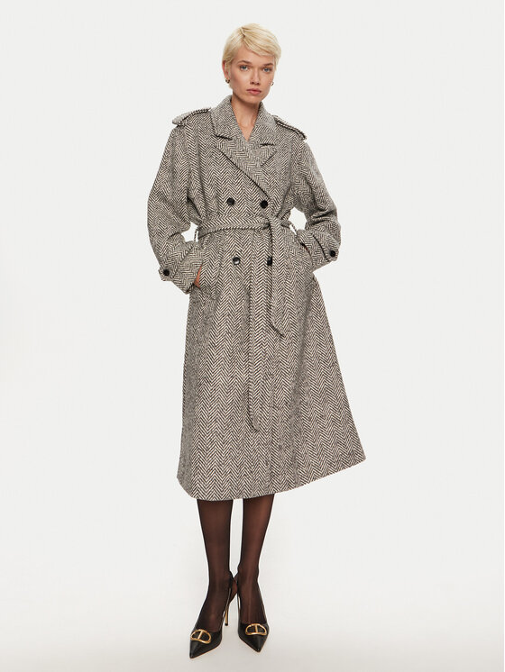 Karen by Simonsen Cappotto invernale Ritt 10105110 Grigio Regular Fit, taglia : 36