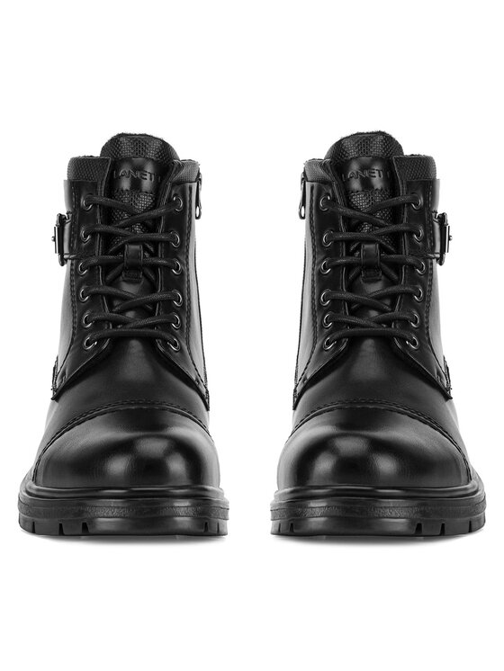 Lanetti Lanetti Schnürschuhe BENGAL-03 MBS Schwarz