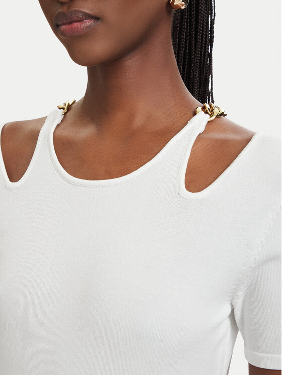 Fracomina Fracomina Φόρεμα υφασμάτινο FJ26SD5001K56501 Κρεμ Slim Fit