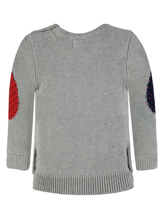 Kanz Kanz Sweter 1723037-8210 Szary Basic Fit