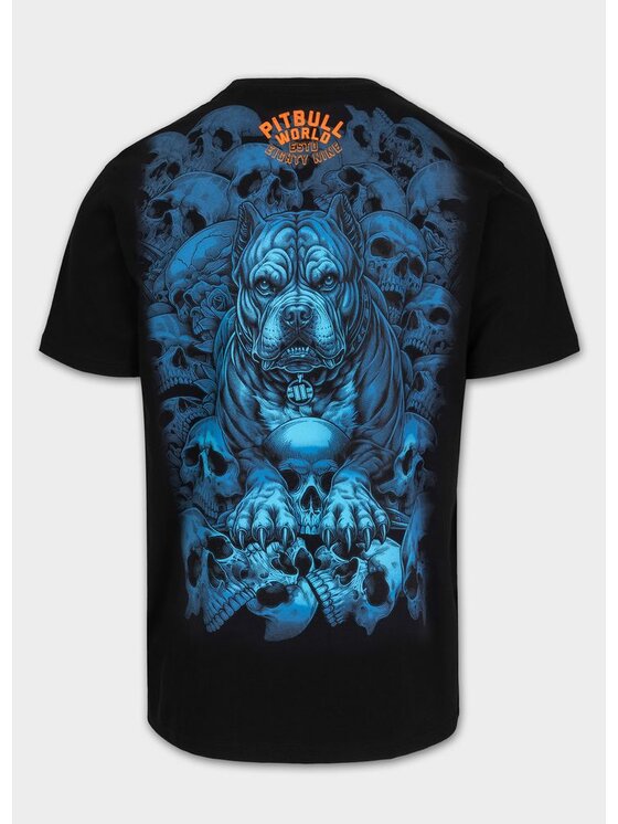 PITBULL PITBULL T-Shirt Koszulka męska GUARDIAN ANGEL XL Czarny Regular Fit