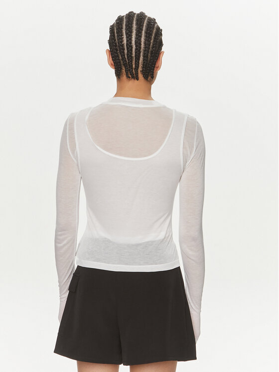 Calvin Klein Jeans Calvin Klein Jeans Bluza J20J223323 Bela Slim Fit