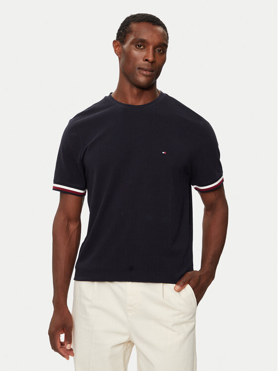 Tommy Hilfiger T-krekls MW0MW36452 Tumši zils Regular Fit