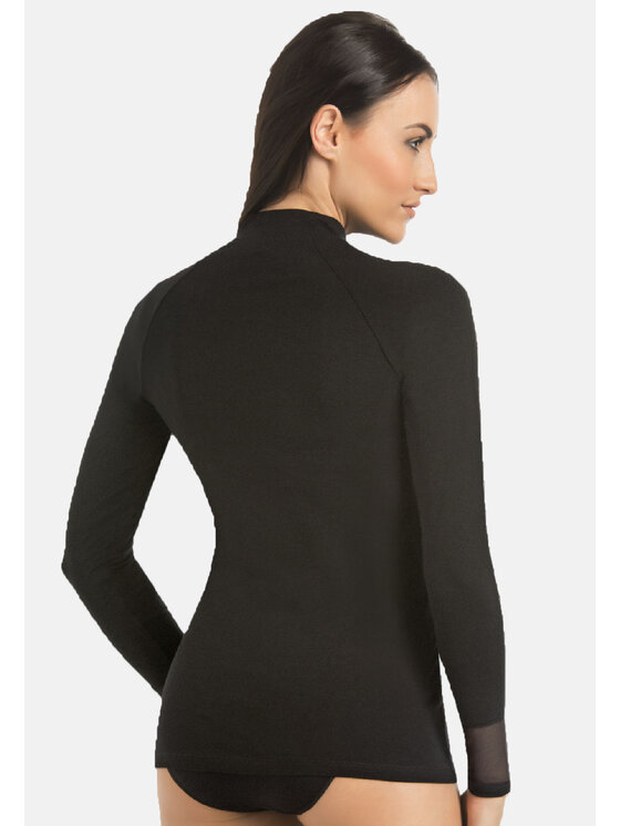 Teyli Teyli Golf damski z wiskozy Mila Czarny Standard Fit