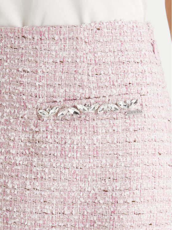 Guess Guess Mini sukňa W6RD56 WJ632 Ružová Regular Fit