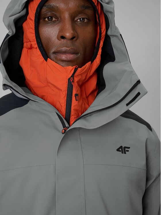 4F 4F Outdoorová bunda 4FRSS26TTJAM1269-24S Šedá Regular Fit