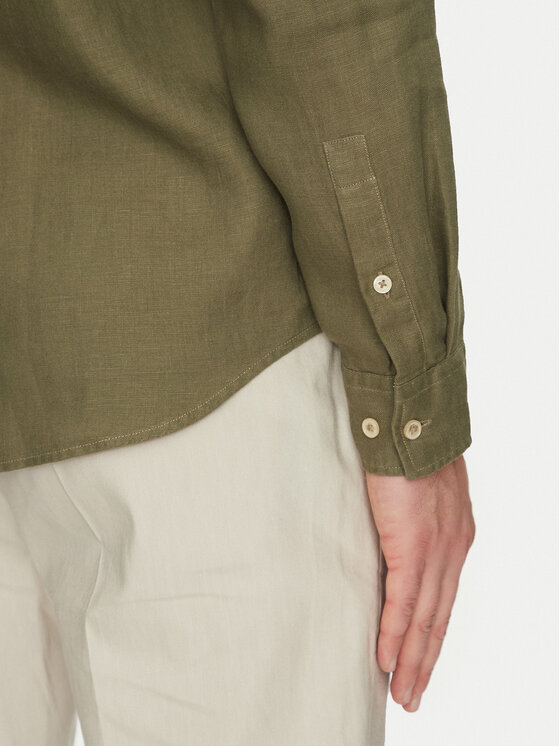 Marc O'Polo Marc O'Polo Camicia 523 7428 42318 Verde Regular Fit