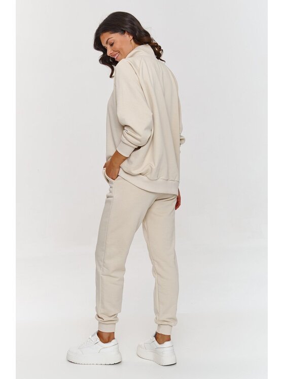 Makadamia Makadamia Dres A5 Beżowy Loose Fit