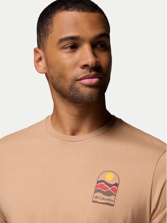 Columbia Columbia T-shirt Explorers Canyon™ 2036451 Bež Regular Fit