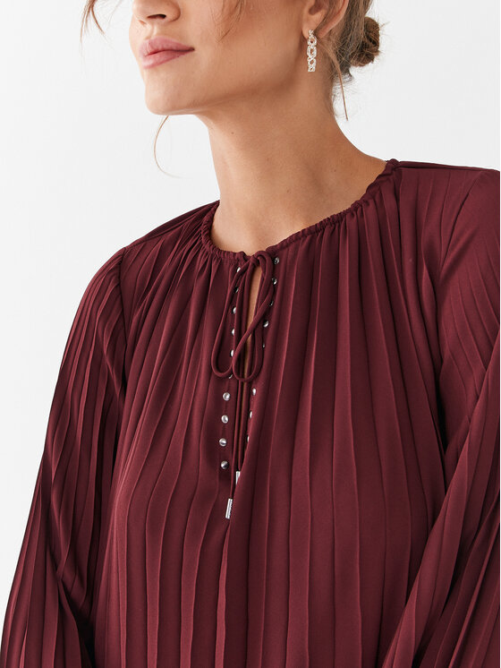 Liu Jo Liu Jo Sukienka codzienna MF3399 T0414 Bordowy Relaxed Fit