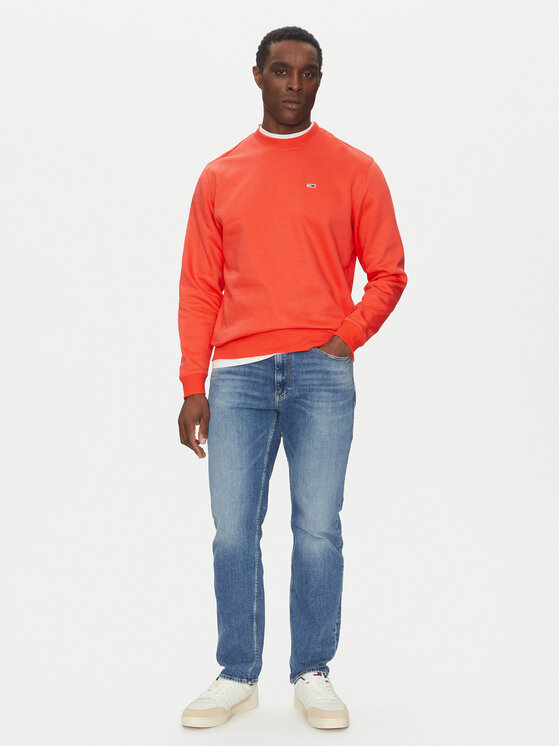 Tommy Jeans Tommy Jeans Pulóver DM0DM20741 Narancssárga Regular Fit