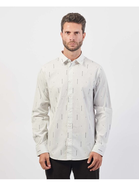 Armani Exchange Armani Exchange Camicia 6DZC06-ZN5DZ Bianco Regular Fit