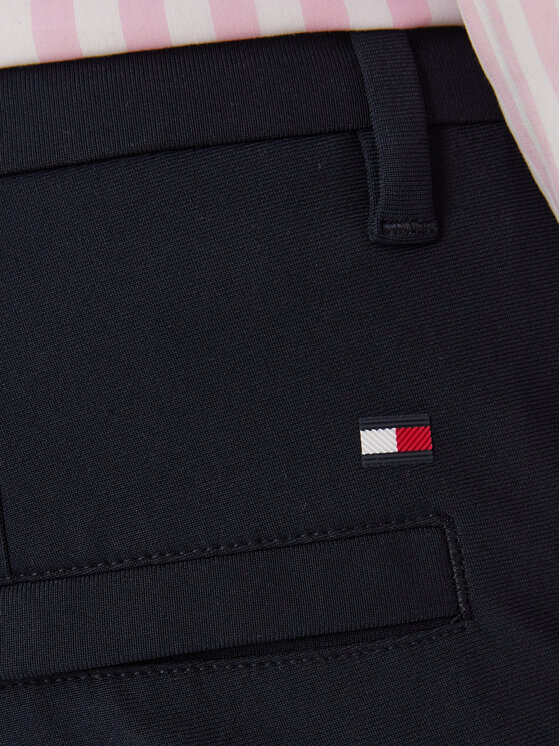 Tommy Hilfiger Tommy Hilfiger Chinosy Denton MW0MW43408 Granatowy Slim Fit