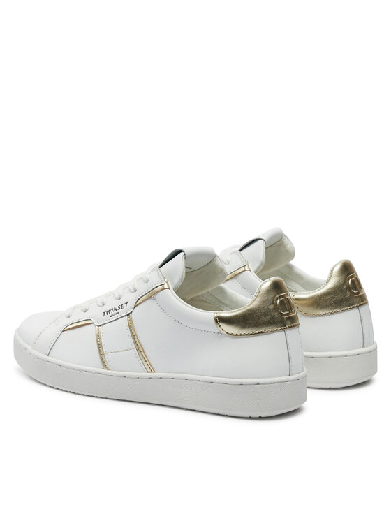 TWINSET TWINSET Sneakersy 241TCT090 Biały